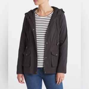 Eden Society Women's Dark Grey Gray Holly Contrast Hood Cargo Jacket Size Small